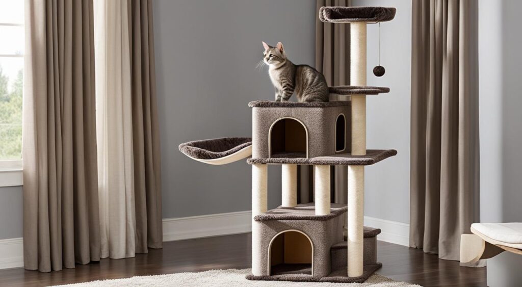 tall cat tower